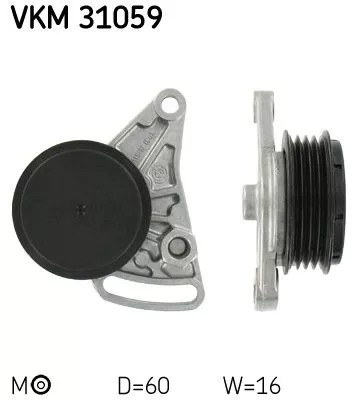 Riemenspanner, Keilrippenriemen