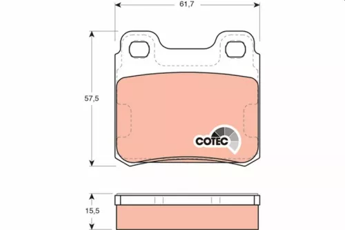 Bremsbelagsatz, Scheibenbremse